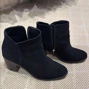 Lands' End Black Ankle Booties